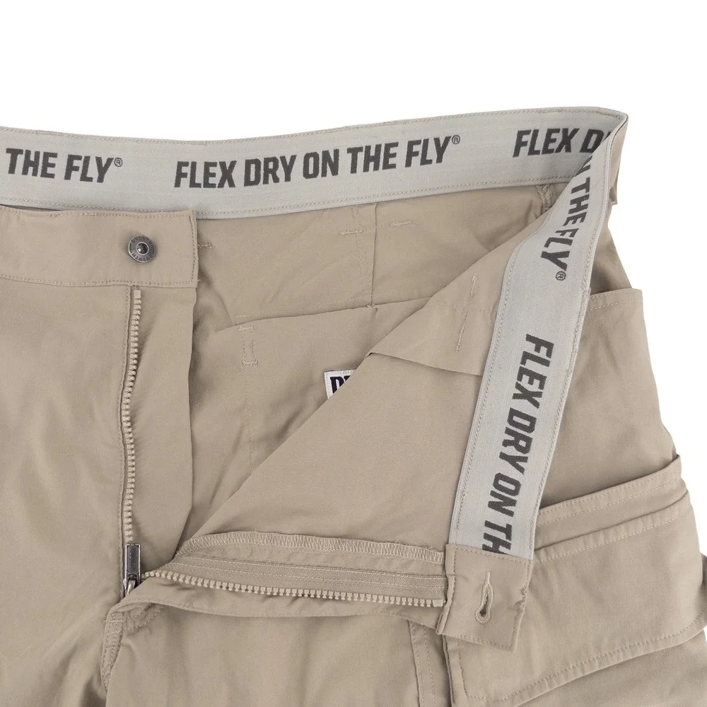 LOT OF‎ 2 Duluth Trading Co Mens 46 Flex Dry on the Fly Cargo Shorts Gray Tan